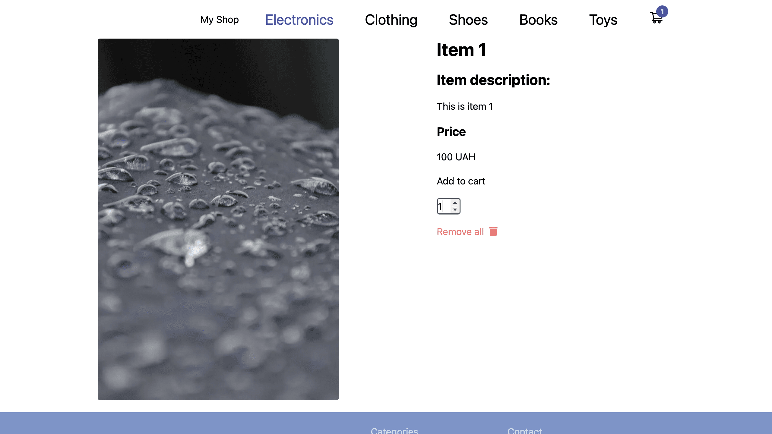 5-Hours Shop product detail page